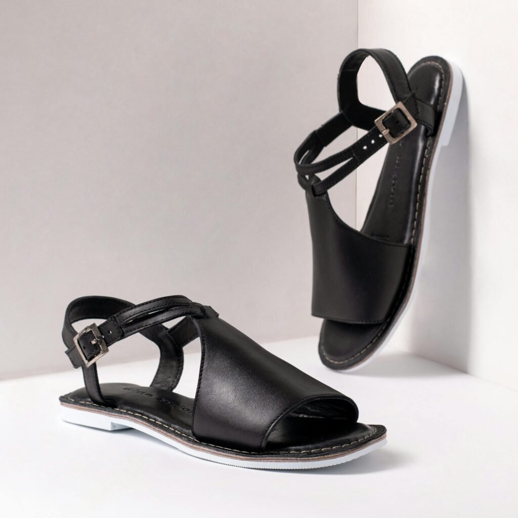 Leather Ladies Flat Sandals