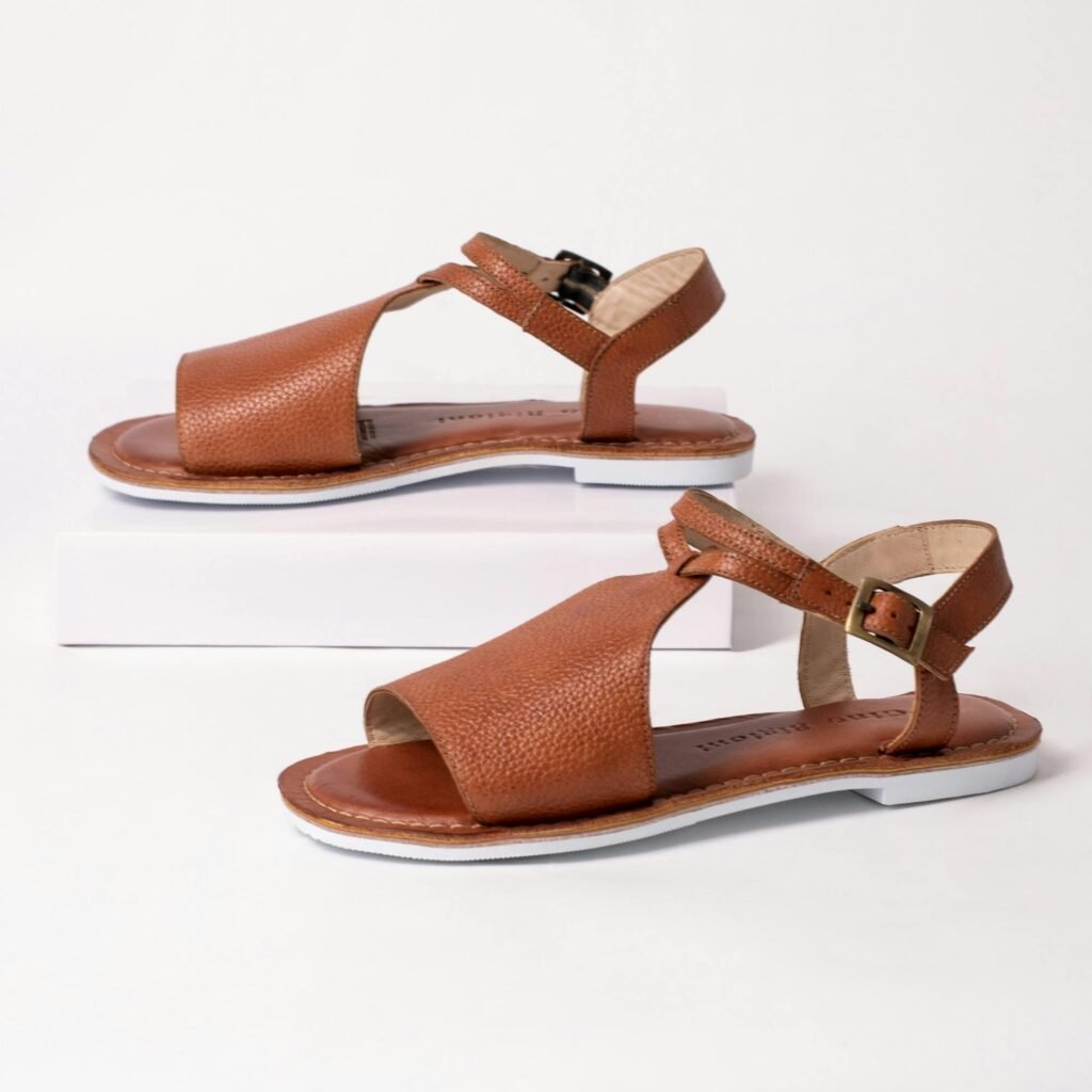 Leather Ladies Flat Sandals